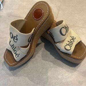 Chloe woody wedge espadrille sandal heel
